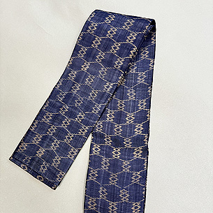 松川菱藍型芭蕉布の角帯