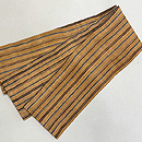 縞の交織芭蕉布半巾帯　帯裏