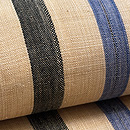 芭蕉布苧麻交織2色縞の名古屋帯　質感・風合